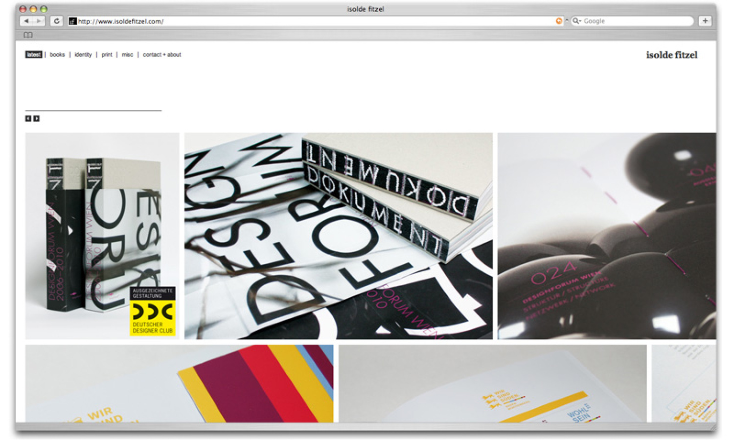 Isolde Fitzel Webseite